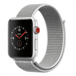 BSTRAP Nylon szíj Apple Watch 38/40/41mm, Silver (SAP005C08)