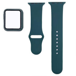 BSTRAP Silicone szíj tokkal Apple Watch 40mm, dark green (SAP012C08)