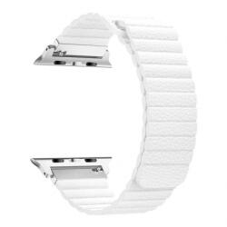 BSTRAP Leather Loop szíj Apple Watch 38/40/41mm, White (SAP010C05)