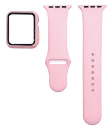 BSTRAP Silicone szíj tokkal Apple Watch 42mm, pink (SAP012C11)