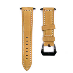 BSTRAP Leather Lux szíj Apple Watch 42/44/45mm, black/brown (SAP011C06)