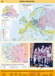 Stiefel Európa megosztása, iskolai történelmi oktatótabló (DTK226-S)
