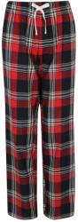SF (Skinnifit) Pantaloni de pijama din flanelă pentru femei - Roșie / albastru închis | 2XS (SK083-1000224154)