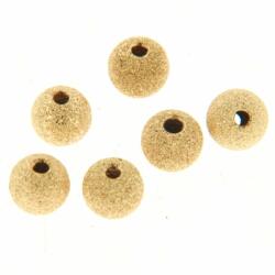 Margele Gold Filled Sablate Rotunde - Stardust Laser Cut Beads 4.0H1.5 mm - 2 Buc