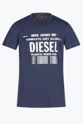 Diesel Tricou cu imprimeu cu scris Diesel (SXE6-T-DIEGO-XL-BLU)