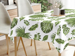 Goldea față de masă 100% bumbac - frunze de monstera 120 x 120 cm Fata de masa