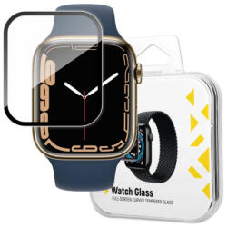 MG Watch Glass Hybrid sticla temperata pentru Apple Watch 7/8 45 mm, negru