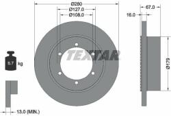 TEXTAR Disc frana TEXTAR PRO 92304003 (92304003)