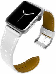 BStrap Leather Italy szíj Apple Watch 38/40/41mm, White