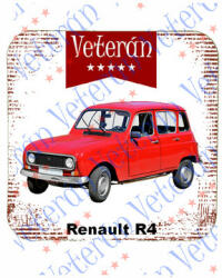 Veterán autós poháralátét - Renault R4 (638970)