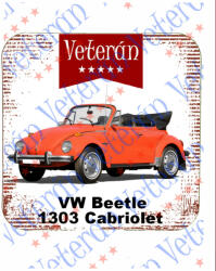  Veterán autós poháralátét - Volskwagen Beetle 1303 Cabriolet (997254)