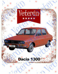  Veterán autós poháralátét - Dacia 1300 piros (947370)