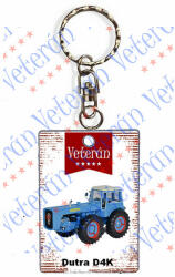 Veterán traktoros kulcstartó - Dutra D4K kék (985915)
