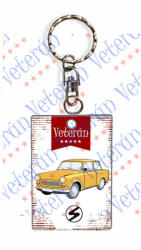 Veterán autós kulcstartó - Trabant 601 sárga (681268)