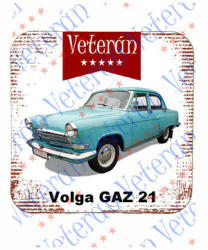 Veterán autós poháralátét - Volga GAZ 21 (995675)