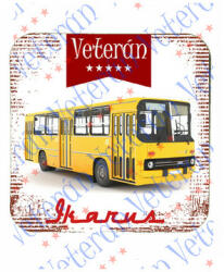  Veterán autós poháralátét - Ikarus busz 260 sárga (966472)