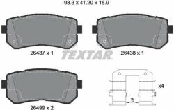TEXTAR set placute frana, frana disc TEXTAR Q+ 2643701 (2643701)