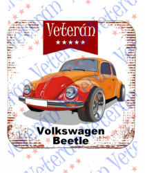  Veterán autós poháralátét - Volskwagen Beetle (642231)