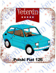  Veterán autós poháralátét - Polski Fiat 126 (908718)