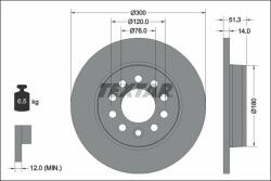 TEXTAR Disc frana TEXTAR PRO 92345203 (92345203)