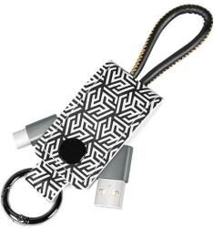 LogiLink Cablu de date Logilink, CU0164, USB 2.0 (T) la USB 2.0 Type-C (T), 0.22m, Negru/Alb (CU0164)