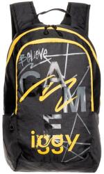 IGGY Rucsac laptop Iggy Joy, 2 compartimente, 2 buzunare laterale, nylon, waterproof, 45x29x22.5cm, Negru (IGBP-JOY)