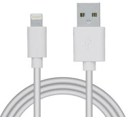 Spacer Cablu de date Spacer, USB 2.0 (T) la Lightning (T) pentru iPhone, PVC, retail pack, 0.5m, Alb (SPDC-LIGHT-PVC-W-0.5)