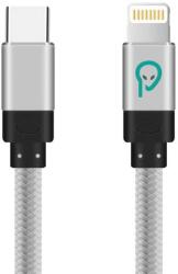 Spacer Cablu de date Spacer, USB Type-C (T) la iPhone Lightning (T), braided, retail pack, 1.8m, Argintiu (SPDC-LIGHT-TYPEC-BRD-SL-1.8)