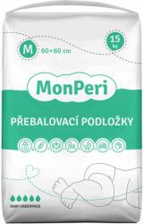  MonPeri Baby Underpads Size M eldobható pelenkázó-alátétek 60x60 cm 15 db