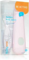 BabyOno Be Active Suction Baby Spoon kiskanál Pink 6 m+