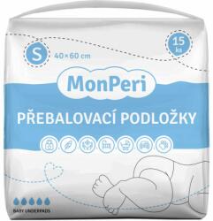 MonPeri Baby Underpads Size S eldobható pelenkázó-alátétek 40x60 cm 15 db