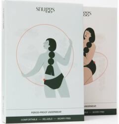 Snuggs Period Underwear Classic: Heavy Flow Black menstruációs női alsó erős vérzéshez méret S