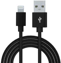 Spacer Cablu de date Spacer, USB 2.0 (T) la Lightning (T) pentru iPhone, braided, retail pack, 1.8m, Negru (SPDC-LIGHT-BRD-BK-1.8)
