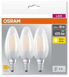 OSRAM KÉSZLET 3x LED Izzó B40 E14/4W/230V 2700K - Osram P227233 (P227233)