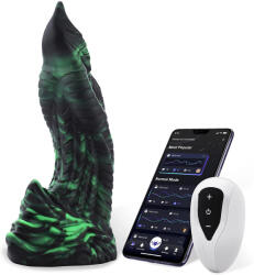 HISMITH WDA015-M Wildolo Glow in the Dark Fantasy Dildo Vibrator with App 24cm Green Vibrator