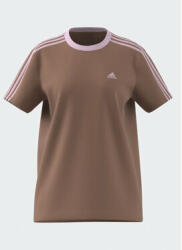 adidas Tricou Essentials 3-Stripes T-Shirt IM2871 Maro Loose Fit