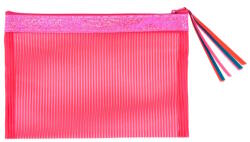 Starpak Pink átlátszó tolltartó, neszesszer (443844) (443844)