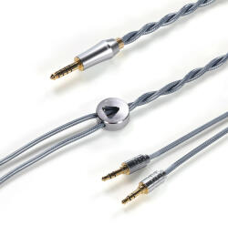 DD HIFI BC150B 3.5mm STANDARD - Szimmetrikus ezüst fejhallgató kábel 4.4mm csatlakozóval - 145cm (DDHIFI-BC150B-35-145)