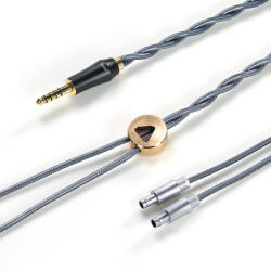 DD HIFI BC150B 2-PIN RECESSED - Szimmetrikus ezüst fejhallgató kábel 4.4mm csatlakozóval - 295cm (DDHIFI-BC150B-2PRS-295)