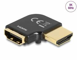 Delock HDMI adapter apa - anya 90 fok balra hajlítva 8K 60 Hz fém (60018) - dellaprint