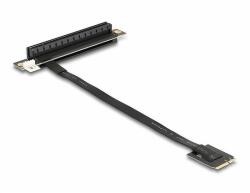 Delock M. 2 kulcs A+E - PCIe x16 NVMe adapter hajlított 20 cm hosszú kábellel (64220) - dellaprint