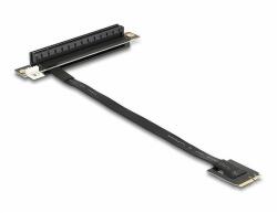 Delock M. 2 kulcs A+E - PCIe x16 NVMe adapter hajlított 20 cm hosszú kábellel (64220)