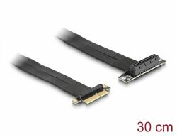 Delock PCI Expressz riser kártya x4 apa - x4 szlot 90 -os szögben kábellel 30 cm hosszú (88025)