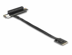 Delock M. 2 kulcs A+E - PCIe x8 NVMe adapter hajlított 20 cm hosszú kábellel (64219) - dellaprint