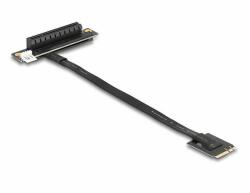Delock M. 2 kulcs A+E - PCIe x8 NVMe adapter hajlított 20 cm hosszú kábellel (64219)