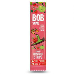  Felie naturala din mere si capsuni, 14 g, Bob Snail