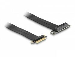 Delock PCI Expressz riser kártya x4 apa - x4 szlot 90 -os szögben kábellel 60 cm hosszú (88026)