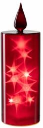 Leonardo STELLA led világításos gyertya 27cm, piros