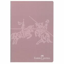Faber-Castell Caiet A4 100 file cu spirala, coperta plastic, velin, Faber-Castell Knights (FC500373)