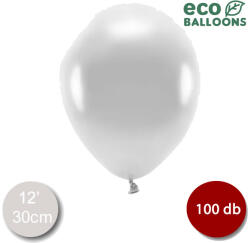 PartyDeco ECO Lufi, metál ezüst, 30cm, 100 db/cs